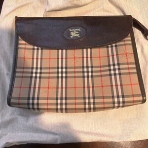Burberry Brown and Tan  clutch Bag